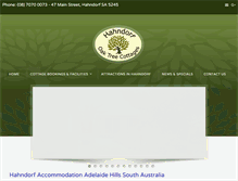 Tablet Screenshot of oaktreecottages.com.au